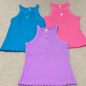 Cat & Jack Kids Sleeveless Tops - Pink, Blue, and Purple size 10/12